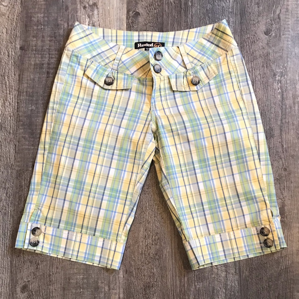 Plaid Shorts by Rewind